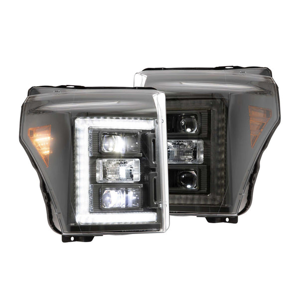PRE-BUILT 2011-16 FORD SUPER DUTY MORIMOTO HYBIRD LED HEADLIGHTS