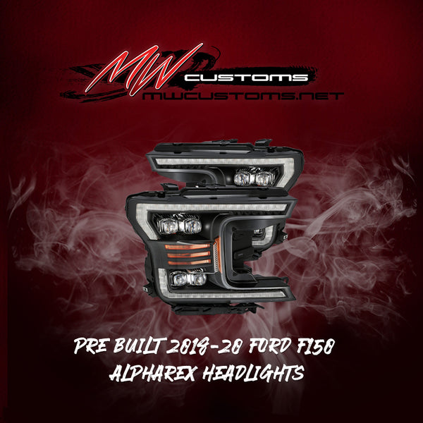 PRE-BUILT 2018-20 FORD F150 ALPHAREX HEADLIGHTS NOVA SERIES