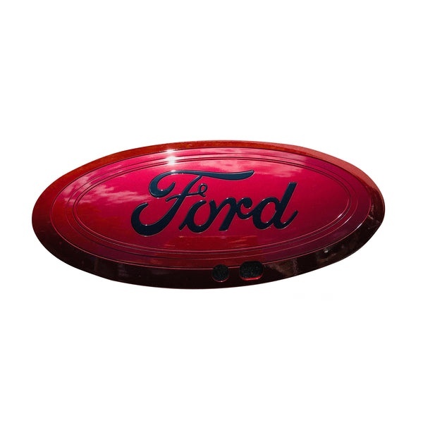 CUSTOM FORD GRILLE EMBLEM (WITH CAMERA CUT-OUT)