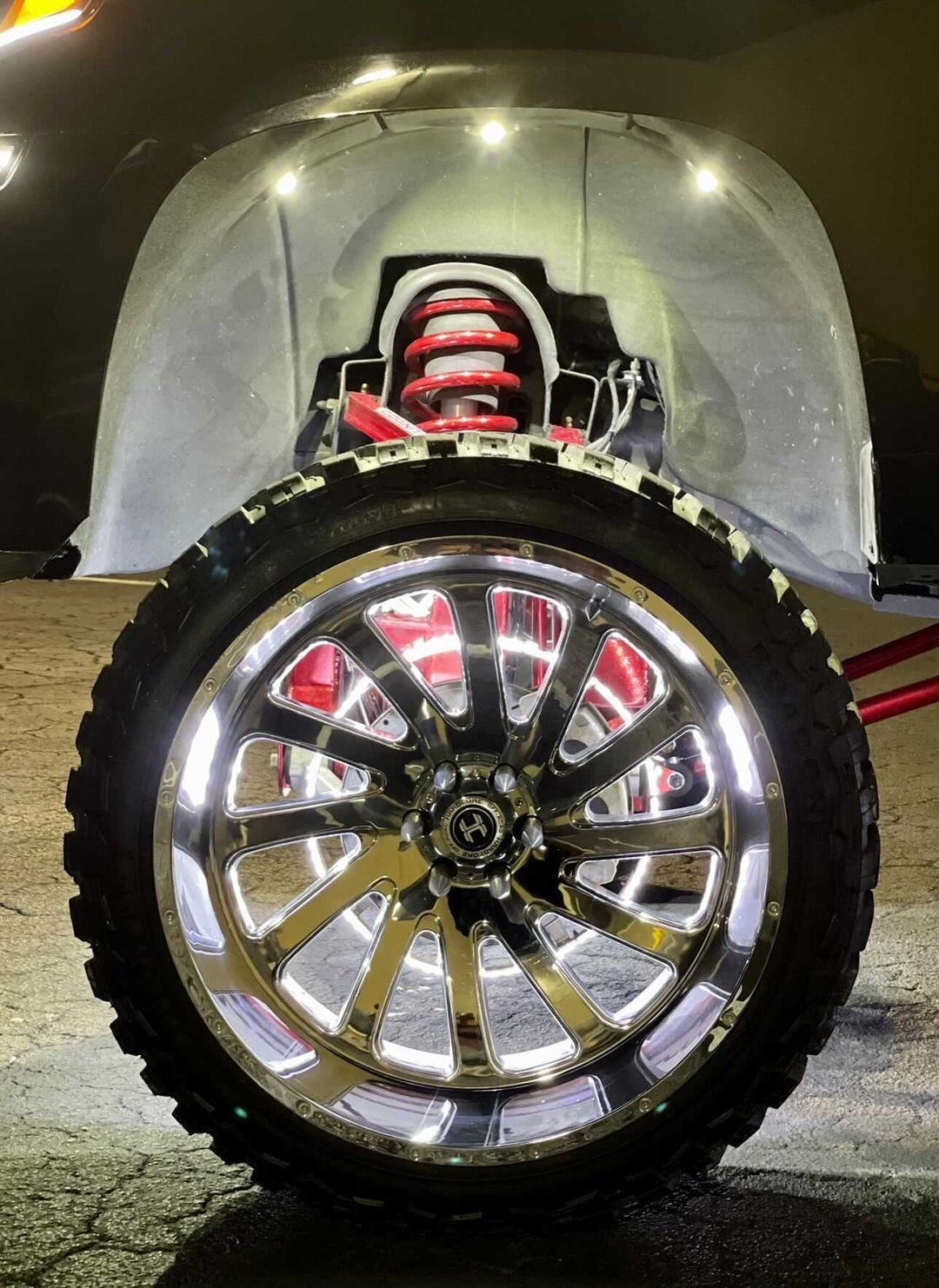 DOUBLE ROW WHITE WHEEL LIGHTS