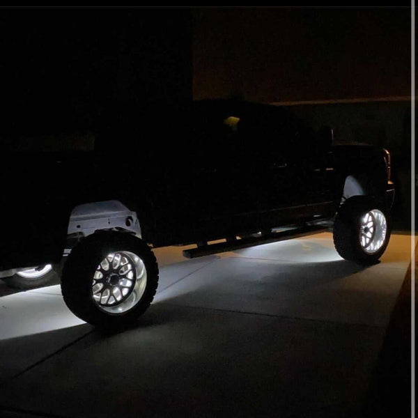 WHITE LED WHEEL LIGHTS DOUBLE ROW MwCustoms Inc