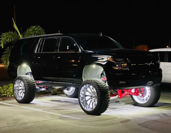 WHITE LED WHEEL LIGHTS- DOUBLE ROW