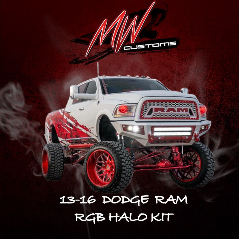 2013-17 DODGE RAM SPORT RGB HALO KIT - MwCustoms